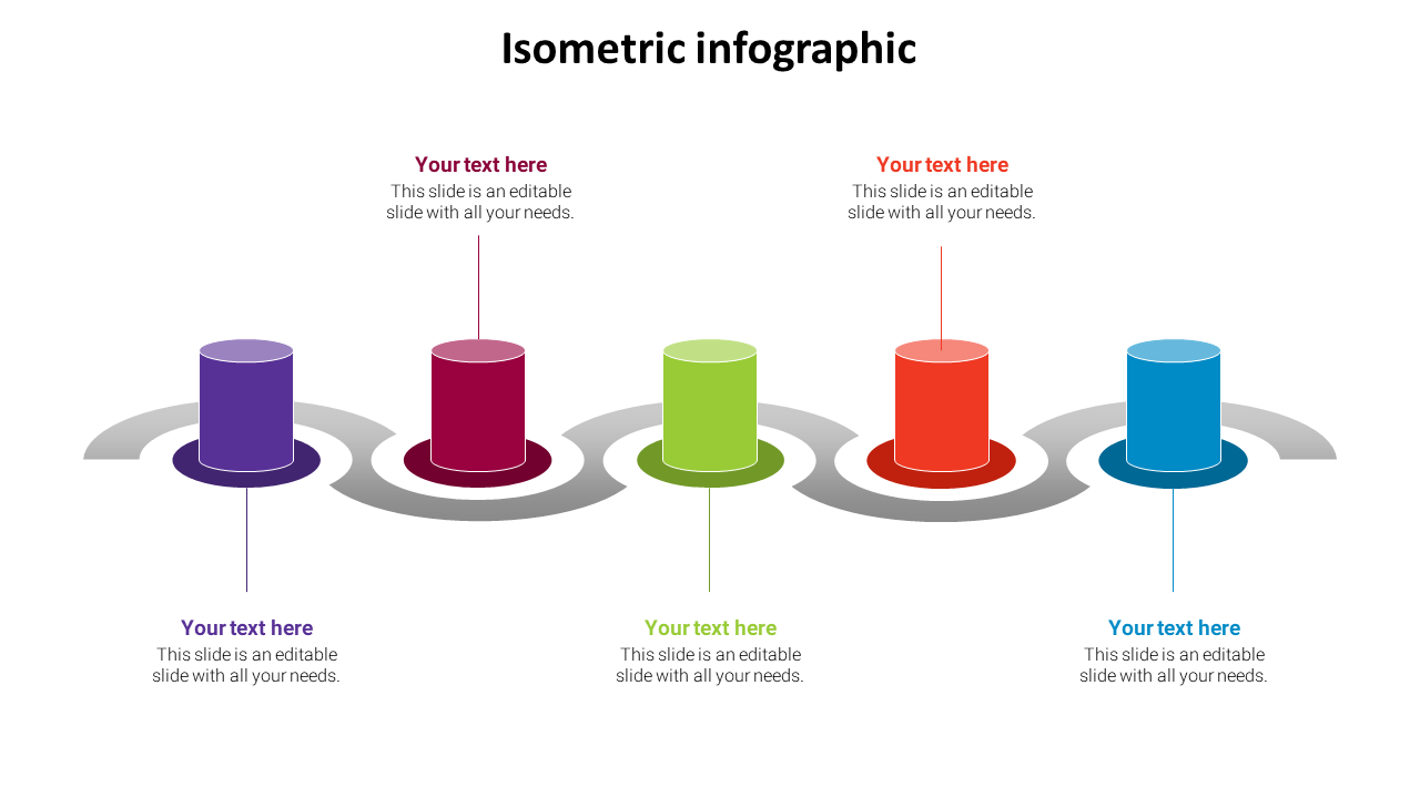 Isometric Infographic PowerPoint Template